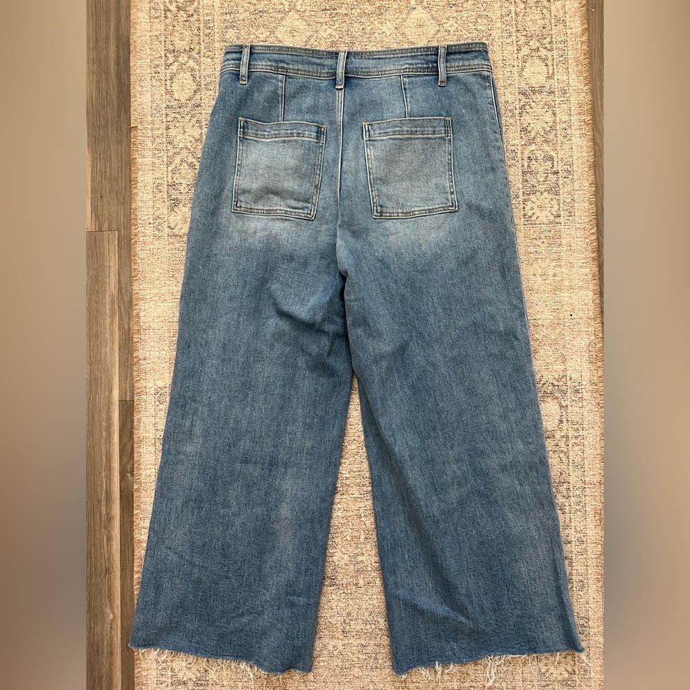 Flying Monkey Cropped Wide Leg Stretch Jean. Size 32 - Picture 7 of 7
